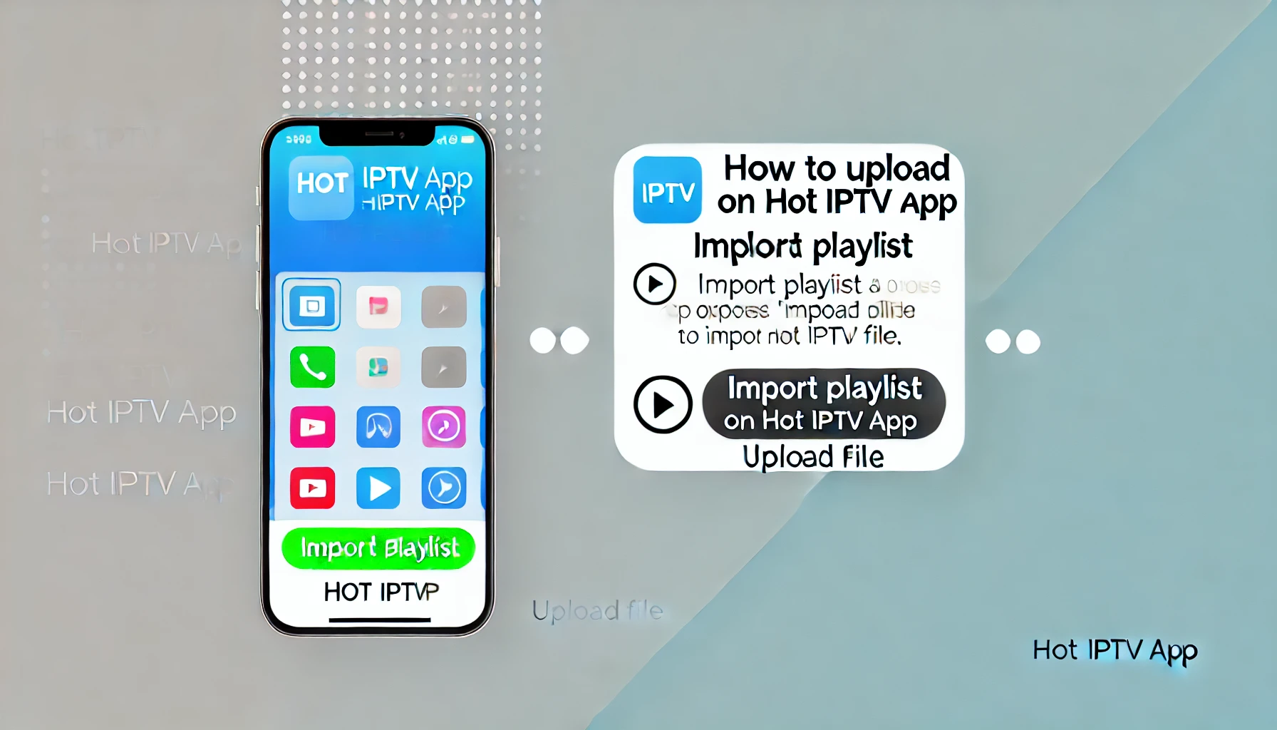 Upload Playlist on Hot IPTV App